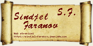 Sinđel Faranov vizit kartica
